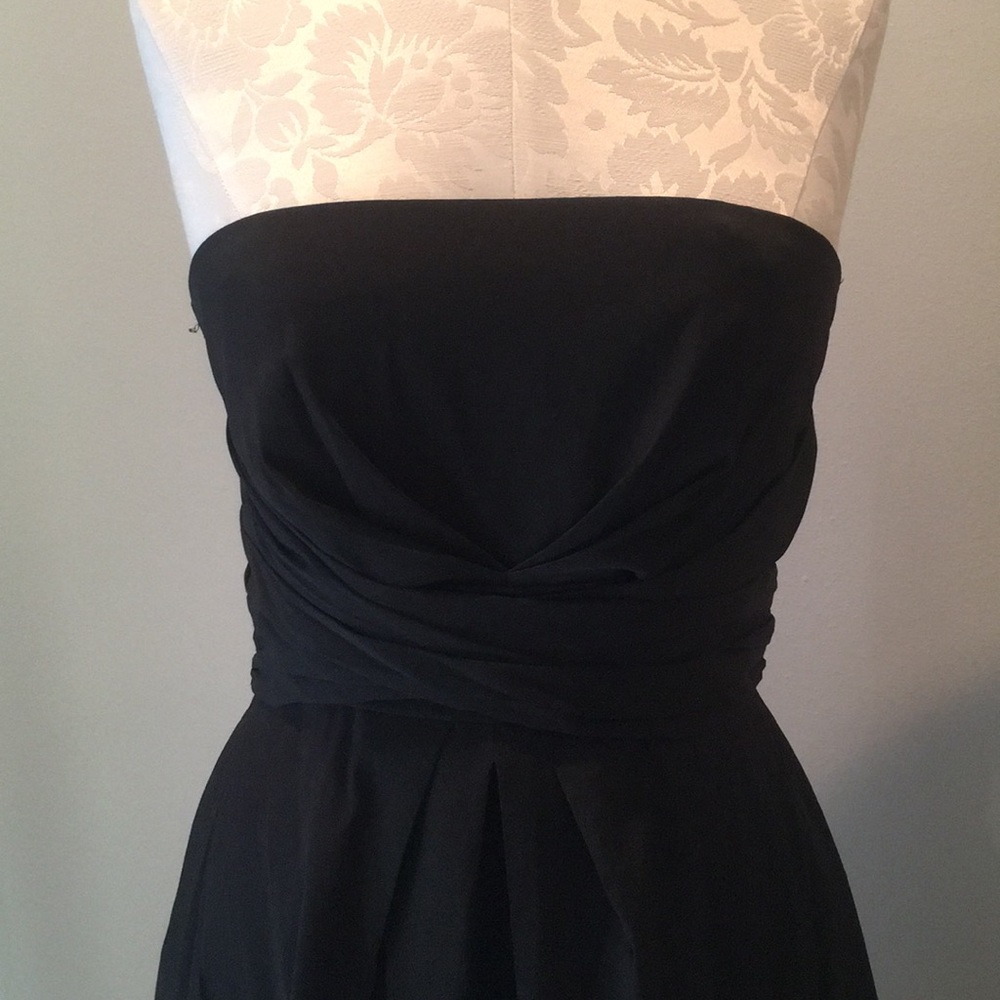 White House Black Market Strapless Black Dress